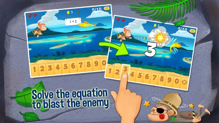 Monkey Math Free android App screenshot 3